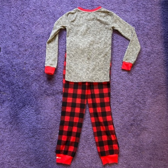Eddie Bauer Bear and Buffalo Plaid Pajamas - Kids Size 6 - Picture 5 of 6